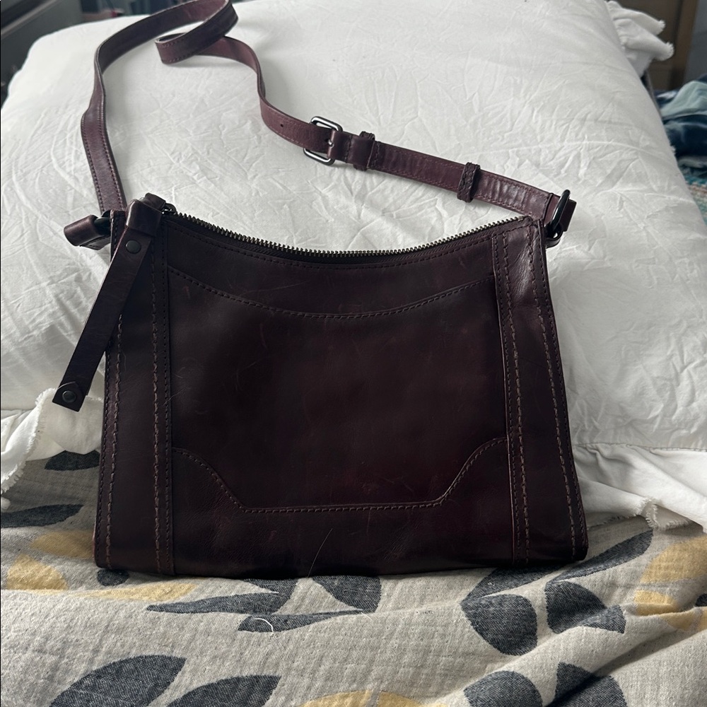 Frye Burgundy Melissa Crossbody Bag - Picture 2 of 4